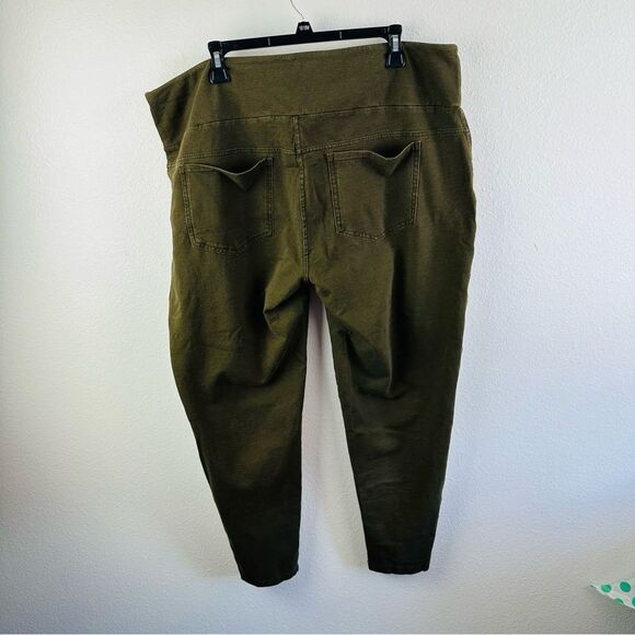 Coral Bay Olive Stretch Pants Size 3X - Picture 3 of 3